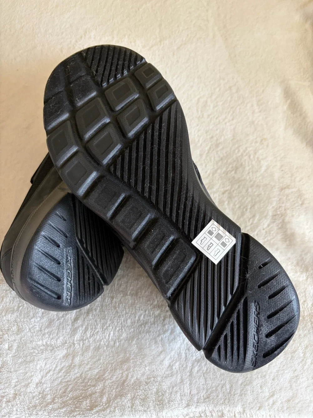 Skechers Black Slip-On Relaxed Fit Mesh Loafers Men’s Sz 13